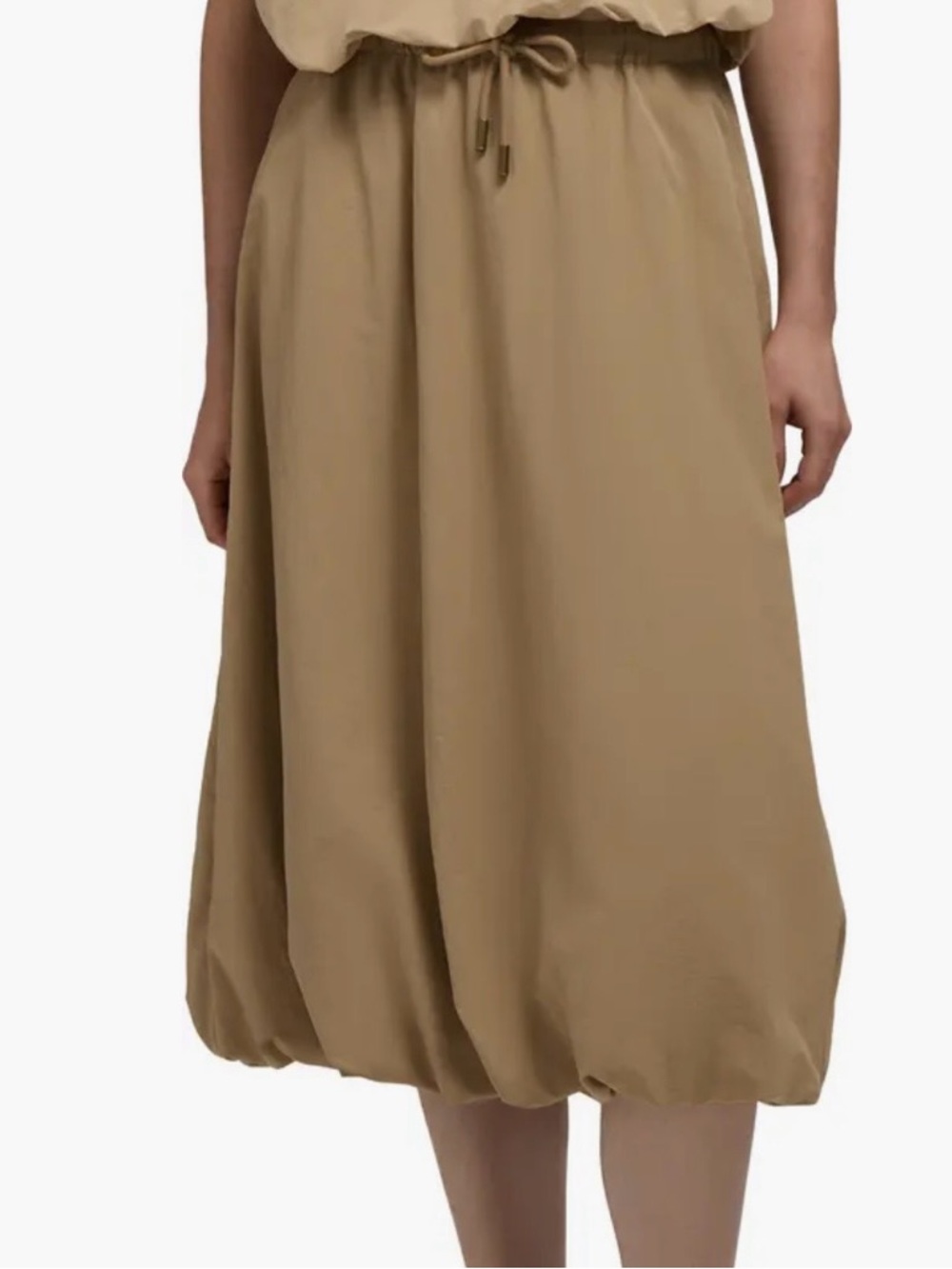 Hunter Women's Balloon Hem Midi Skirt - Tan